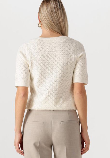 Gebroken wit SELECTED FEMME Top SLFHELEN 2/4 KNIT BOAT NECK - large