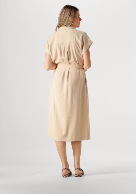 Beige MSCH COPENHAGEN Midi jurk MSCHIMILA SELIA SS DRESS - large