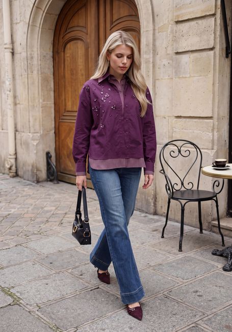 Paarse CAROLINE BISS Blouses 4627 - large