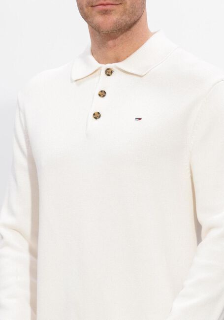 Gebroken wit TOMMY JEANS Trui TJM SLIM ESSENTIAL POLO SWTR EXT - large