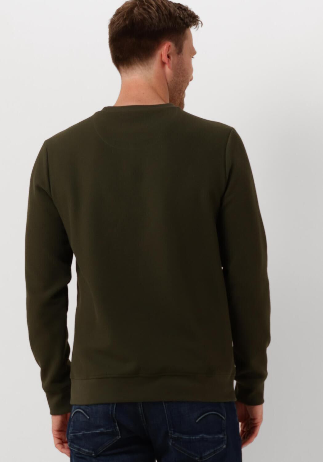 PME LEGEND Heren Truien & Vesten Crewneck Waffle Jersey Groen