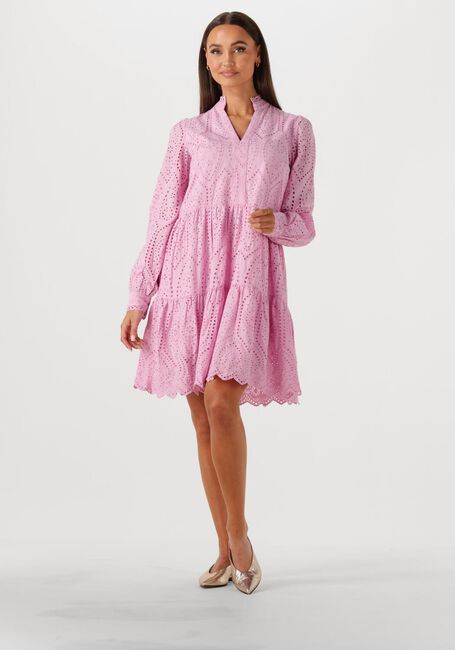 Lichtroze Y.A.S. Mini jurk YASHOLI LS DRESS S. NOOS - large