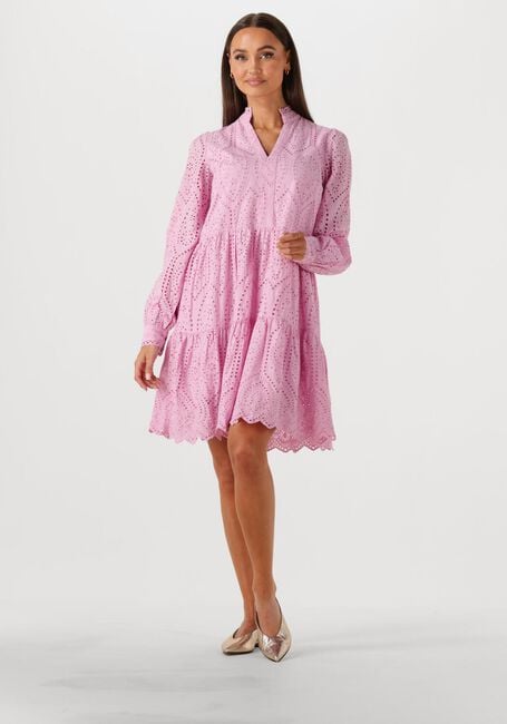 Lichtroze Y.A.S. Mini jurk YASHOLI LS DRESS S. NOOS - large