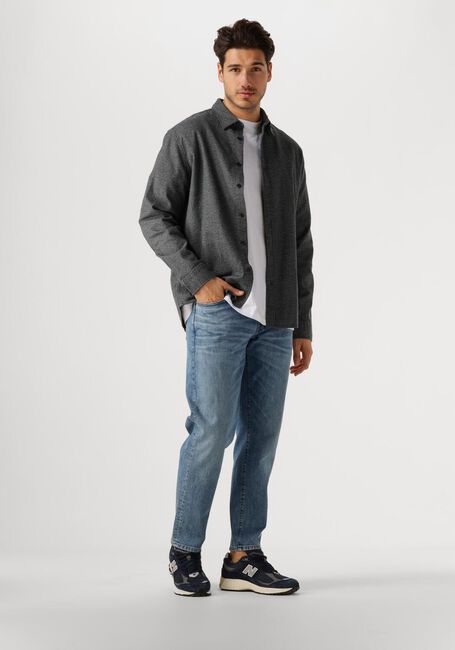 Donkerblauwe SELECTED HOMME Casual overhemd SLHREG-OWEN FLANNEL MIX SHIRT - large