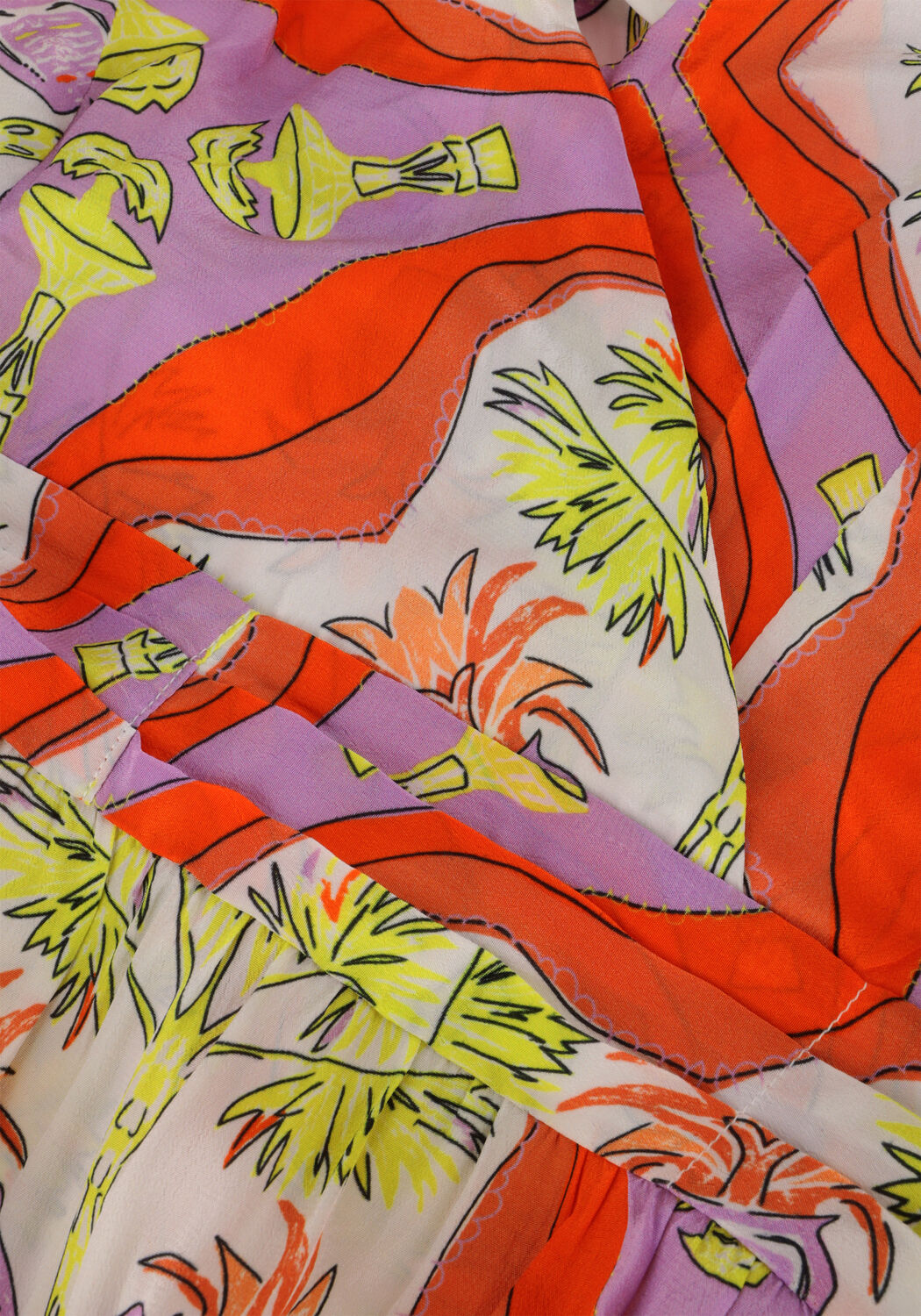 Oranje POM AMSTERDAM Maxi jurk STRAP MARRAKESH SUMMER DRESS - large