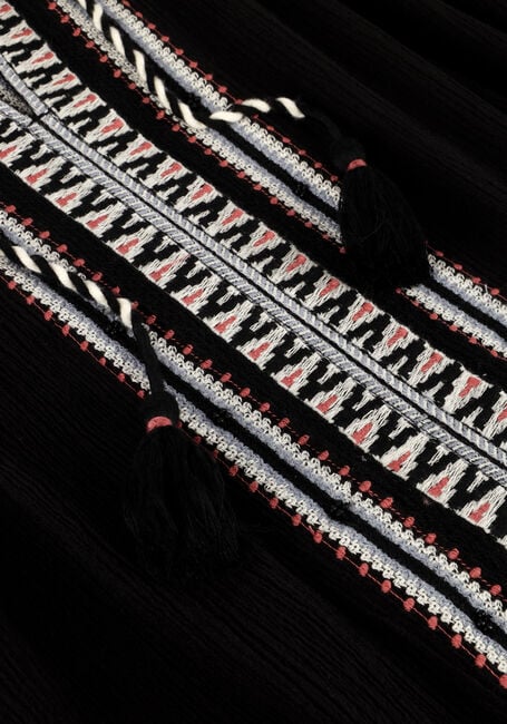 Zwarte SCOTCH & SODA Midi jurk MIDI DRESS WITH EMBROIDERY DETAILS - large