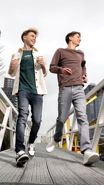 Bruine RELLIX Sweater OVERSIZED SWEATER RLX ORIGINAL WASHED Bruine RELLIX Sweater OVERSIZED SWEATER RLX ORIGINAL WASHED - large