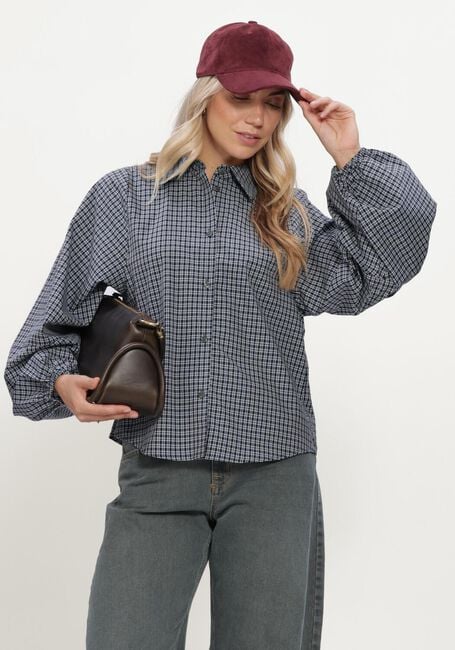 Donkerblauwe MY ESSENTIAL WARDROBE Blouses MWILSE BALLOON SLEEVE SHIRT - large