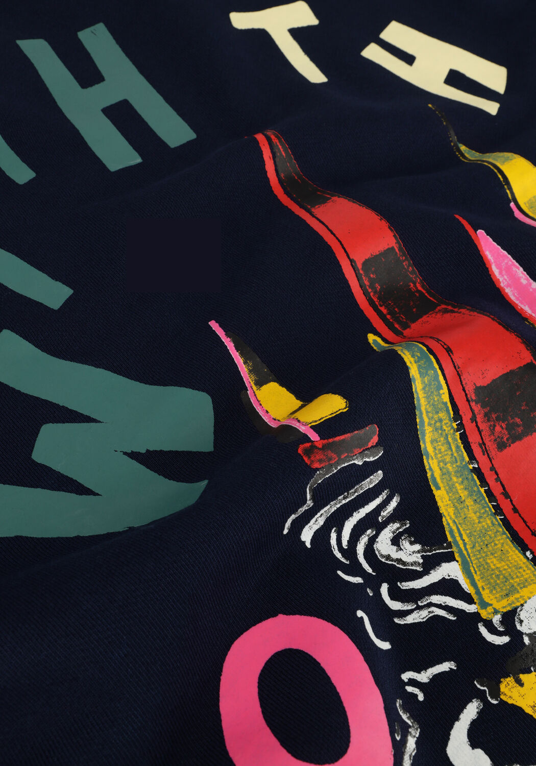 Blauwe SCOTCH & SODA Trui FRONT BACK BOATING ARTWORK SWEATSHIRT - large