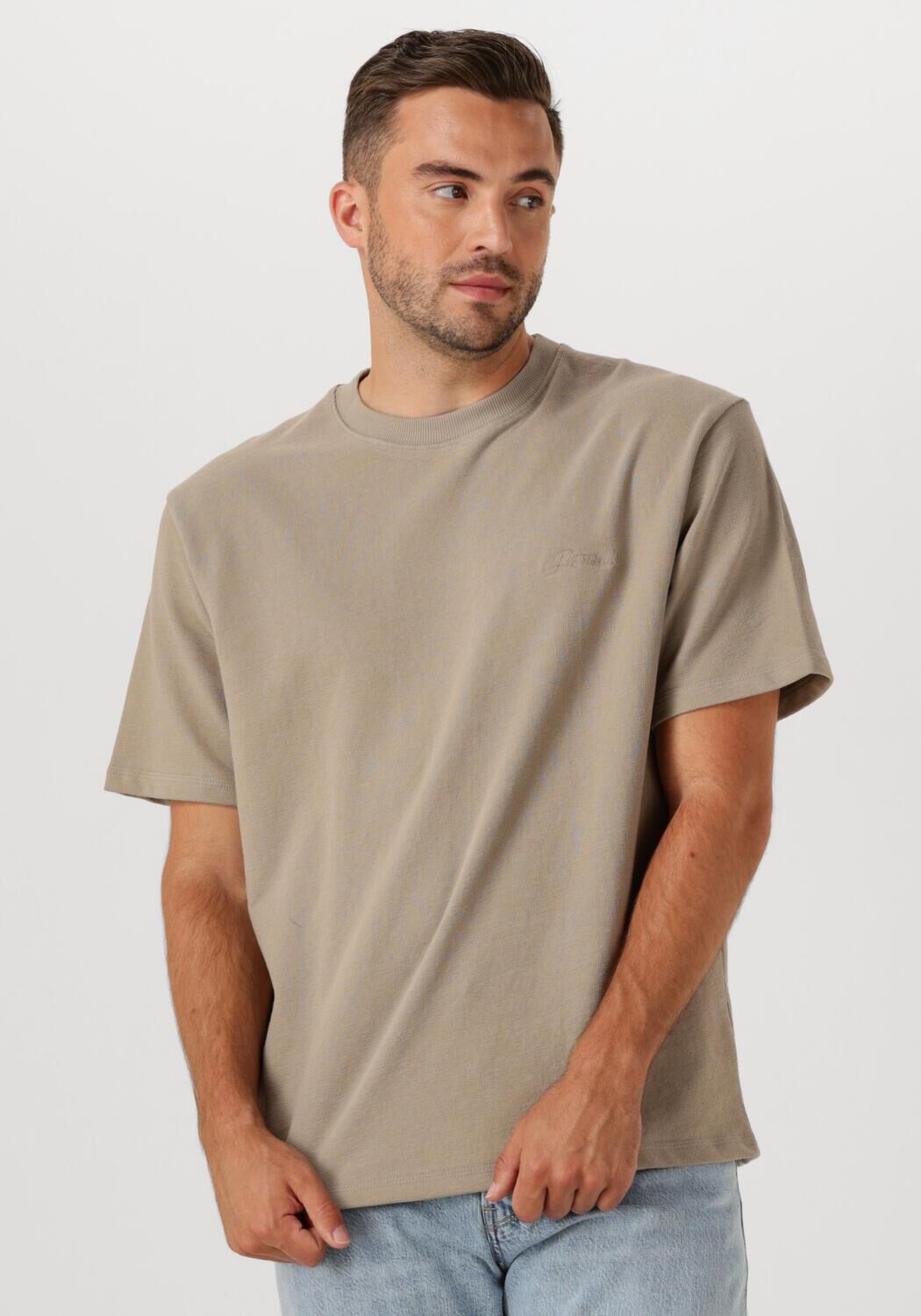 DSTREZZED Heren Polo's & T-shirts Lasse Tee Taupe