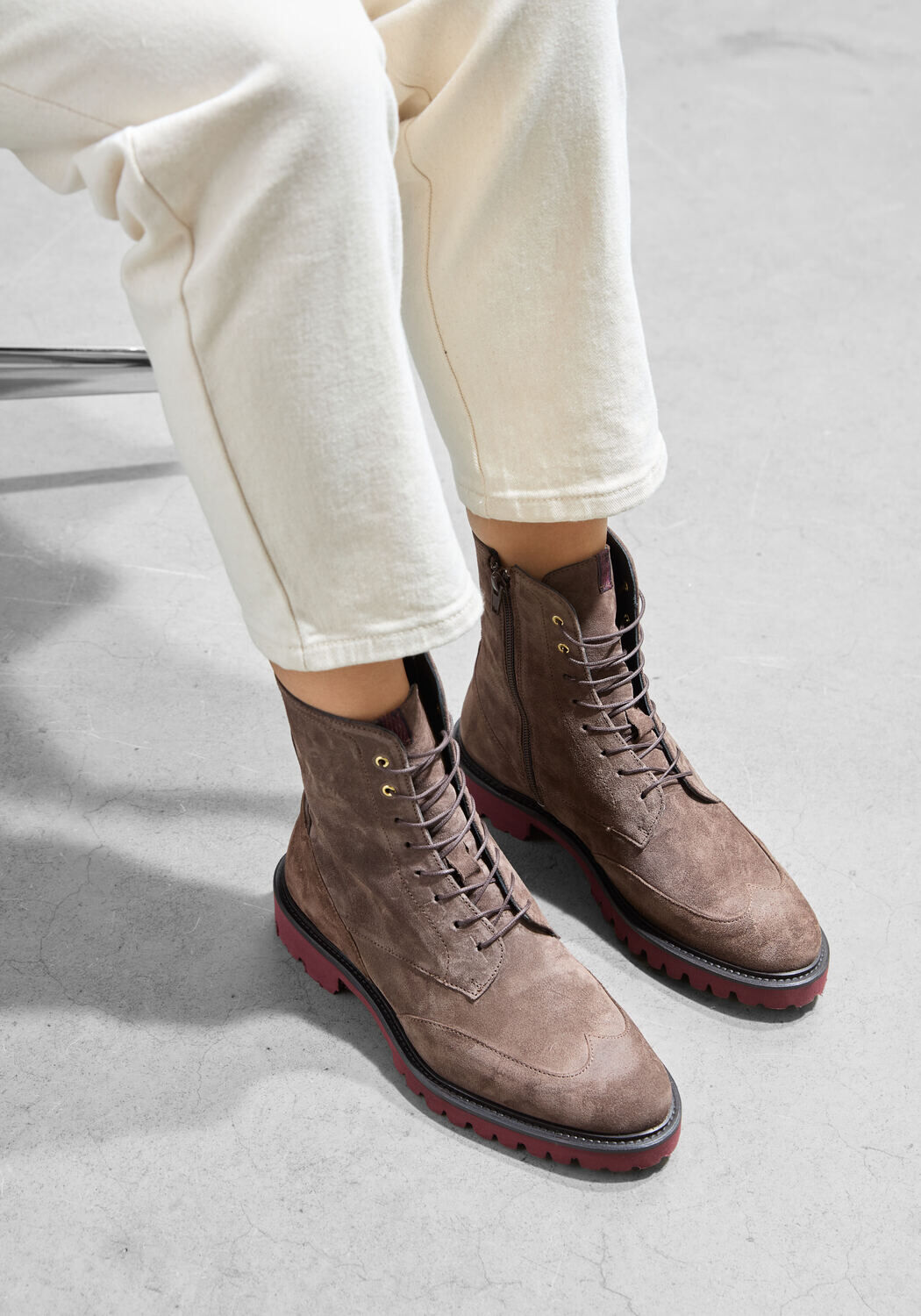 Bruine FLORIS VAN BOMMEL Veterboots SELSI 02.05 - large