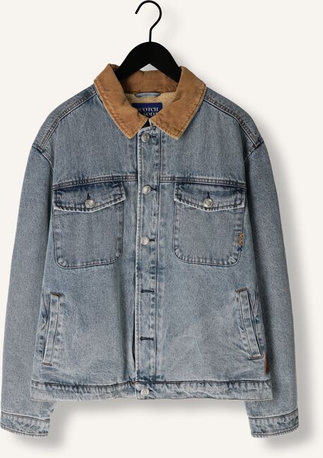 Blauwe SCOTCH & SODA Jack CORD COLLAR INDIGO TEDDY JACKE Blauwe SCOTCH & SODA Jack CORD COLLAR INDIGO TEDDY JACKE - large
