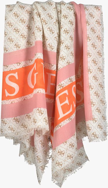 Witte GUESS Sjaal MONIQUE PRINTED KEFIAH - large