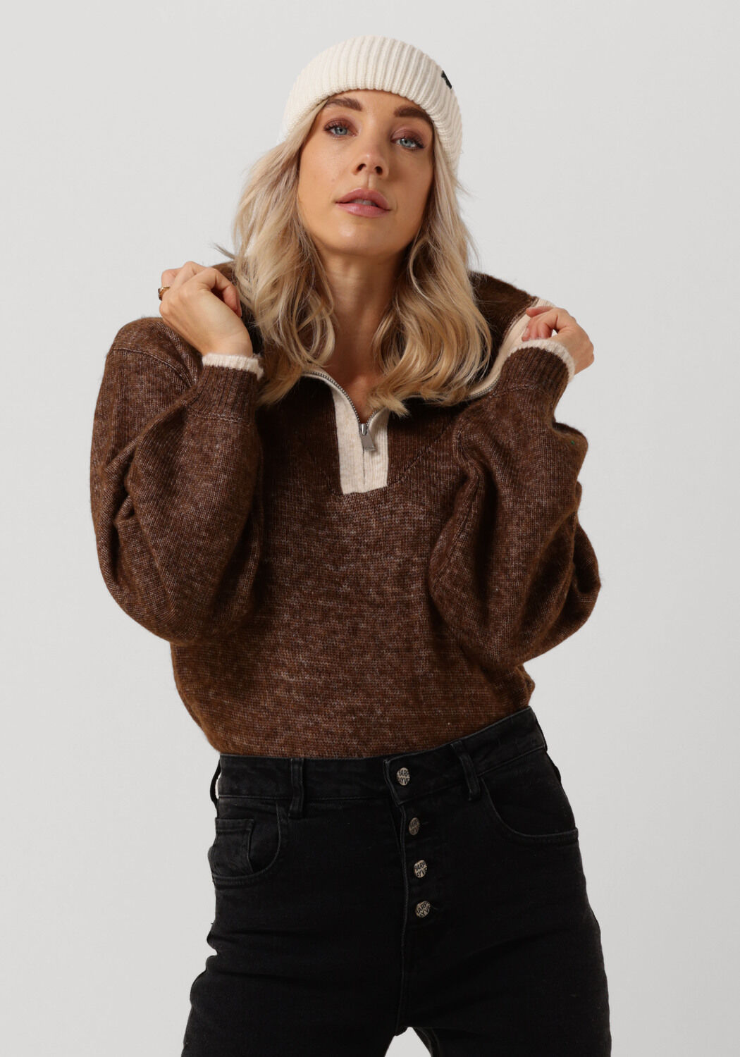 Bruine sweater dames online