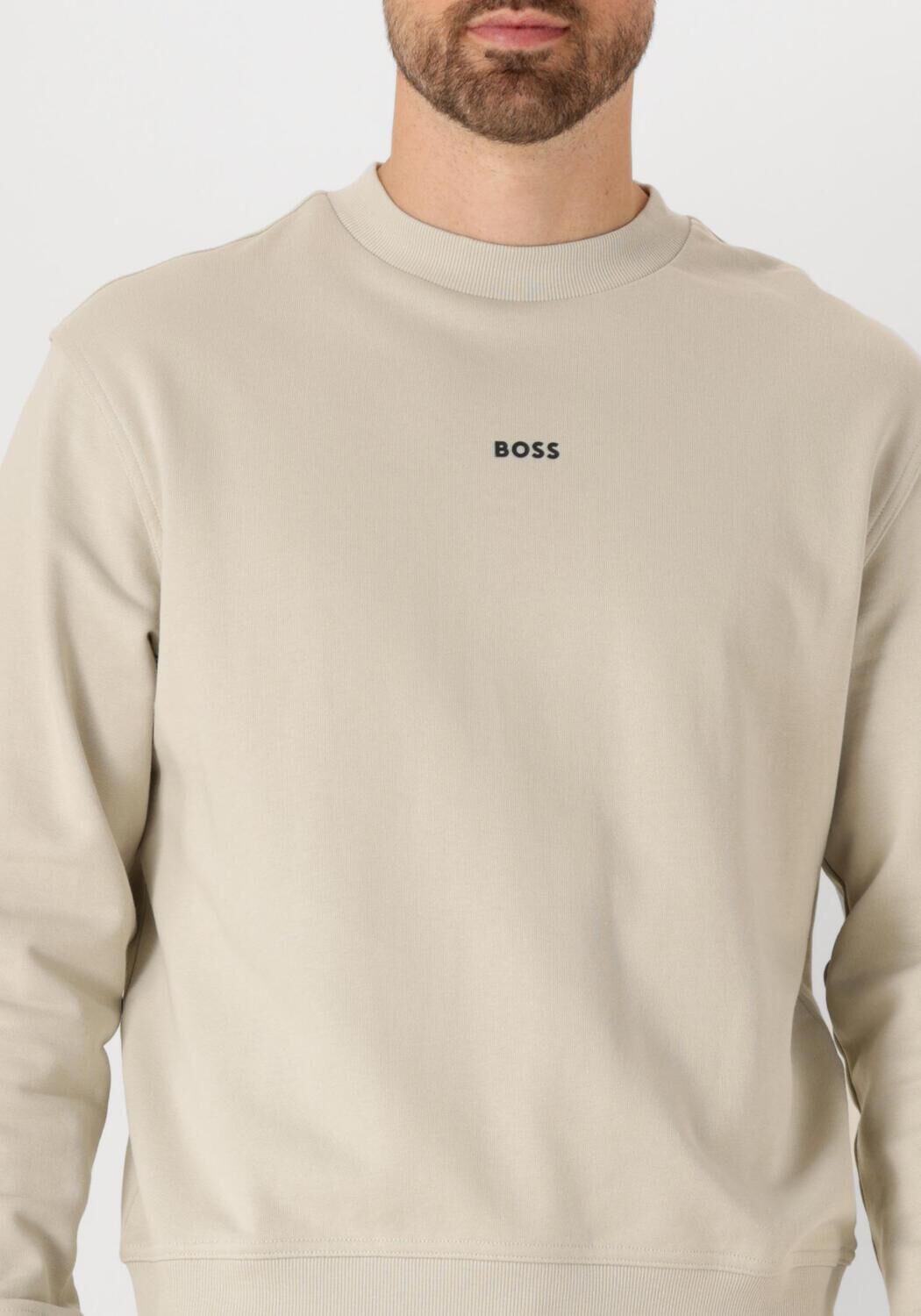 BOSS ORANGE Heren Truien & Vesten Wesmallcrew 10244192 01 Beige