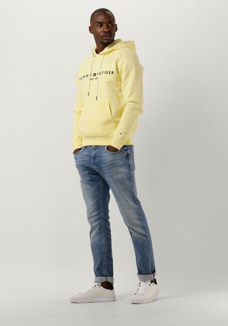 Gele TOMMY HILFIGER Sweater TOMMY LOGO HOODIE - large