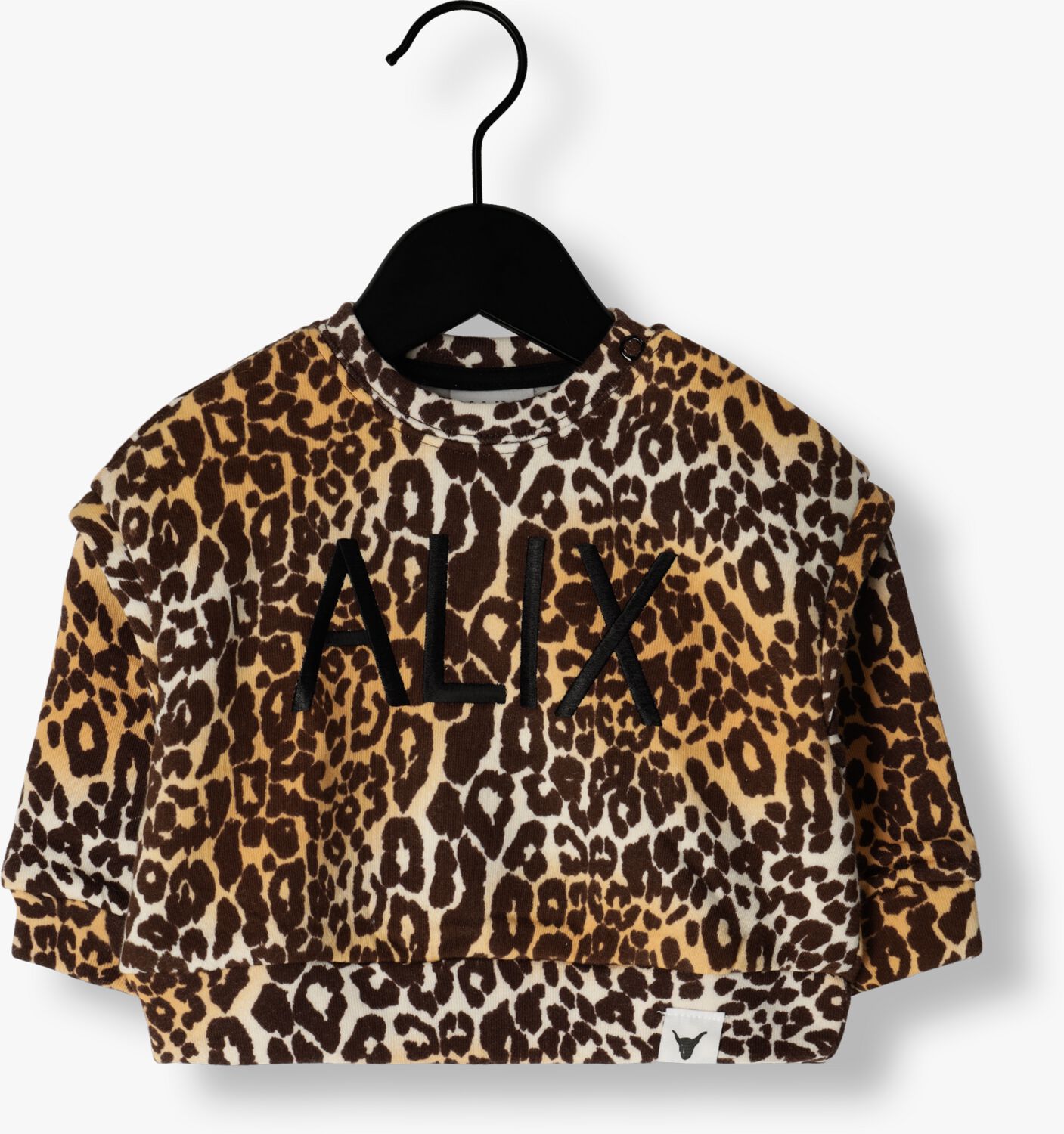 Bruine ALIX MINI Trui BABY KNITTED ANIMAL LOGO SWEATER Omoda