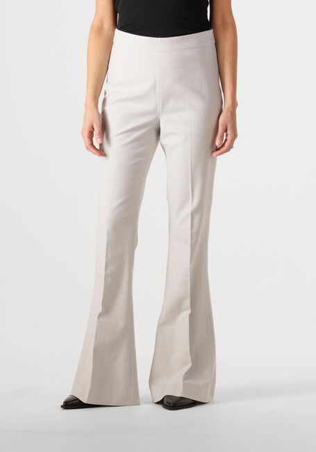 Lichtgrijze GESTUZ Flared broek DAGNYGZ HW PANTS - large