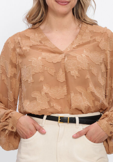 Bruine AAIKO Tops & T-shirts ALANA CHIFFON PES 509 - large