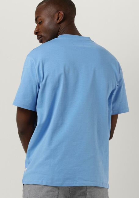 Lichtblauwe WOODBIRD T-shirt WBBAINE BASE TEE - large