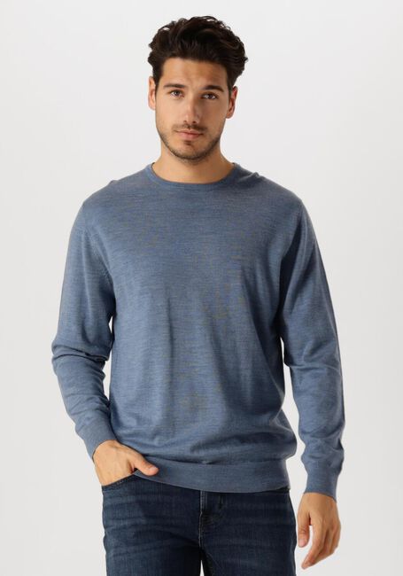 Lichtblauwe PROFUOMO Trui PULLOVER CREWNECK - large
