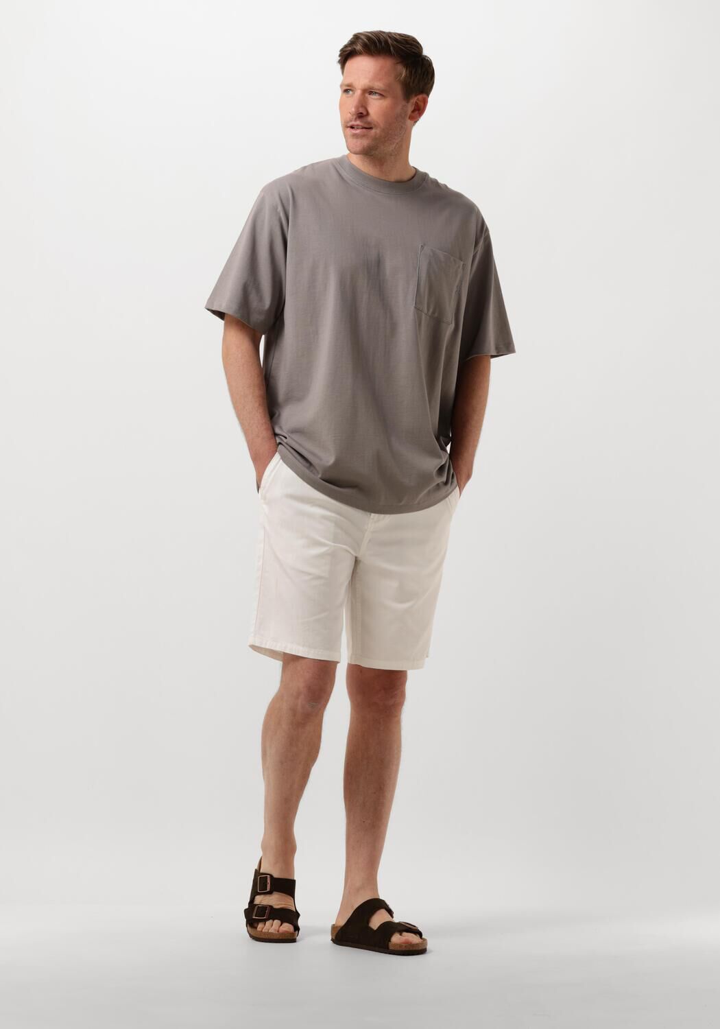 T-shirt Stretch Rose Scotch & Soda Homme - 2576051-rose00