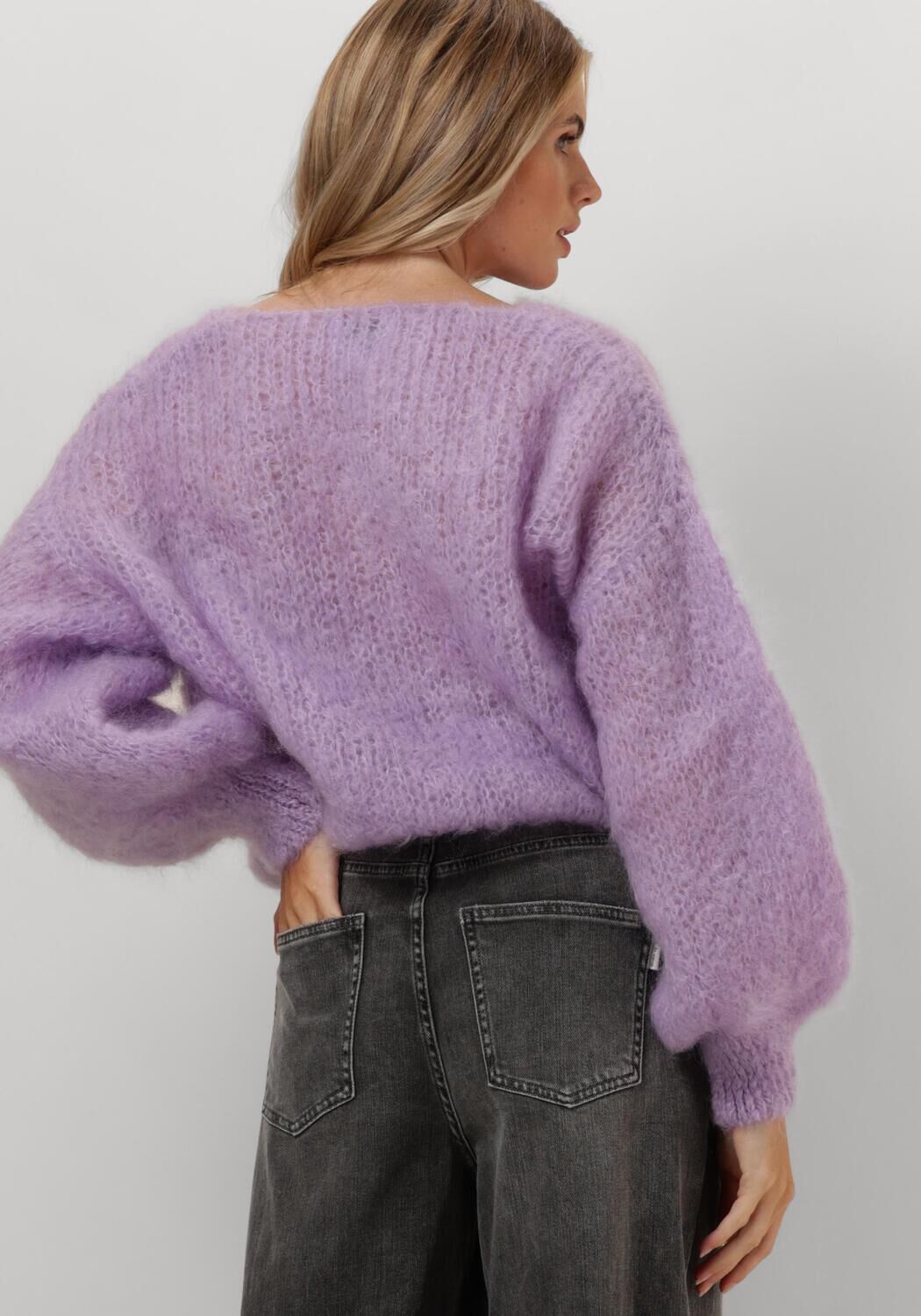 AMERICAN DREAMS Dames Truien & Vesten Milana Ls Mohair Knit Lila
