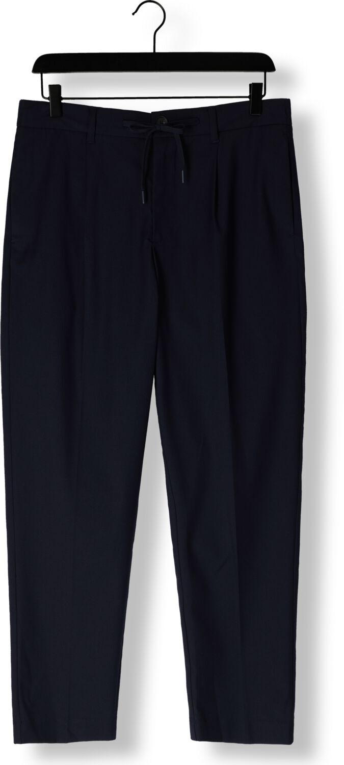 SELECTED HOMME Heren Broeken Slh190-reg Tapered Leroy Pleat Pant Donkerblauw