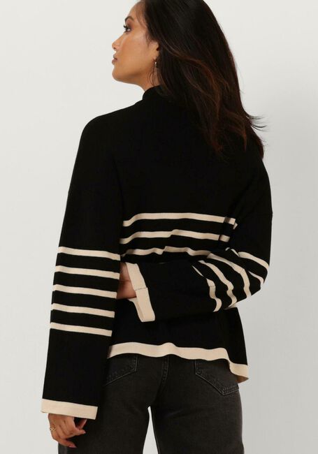Zwarte OBJECT Trui OBJROMIA L/S LONG KNIT PULLOVER - large