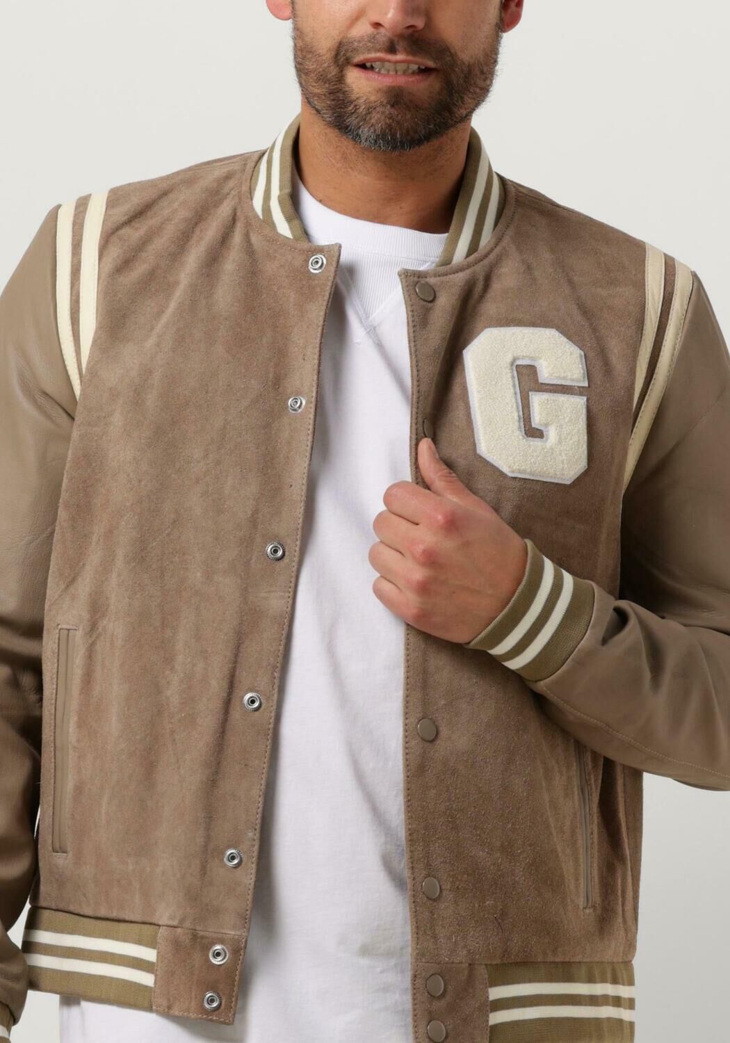 GOOSECRAFT Heren Jassen Gc Melrose Bomber Beige