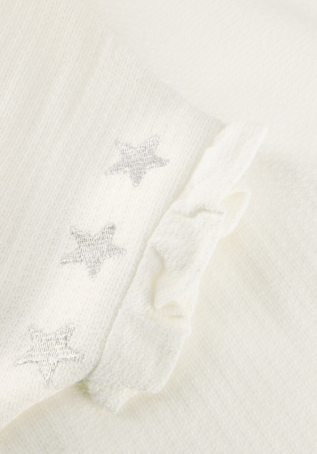 Ecru DAILY7 Top T-SHIRT EMBROIDERY SLEEVE - large