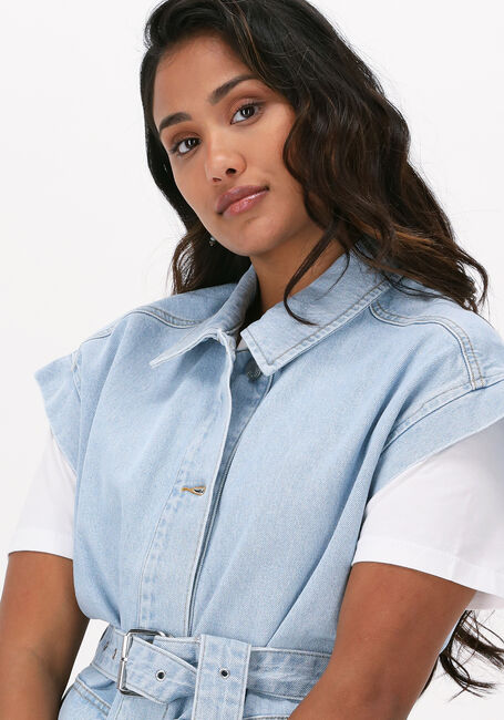 Lichtblauwe SELECTED FEMME Gilet JULIA LIGHT BLUE DENIM VEST - large