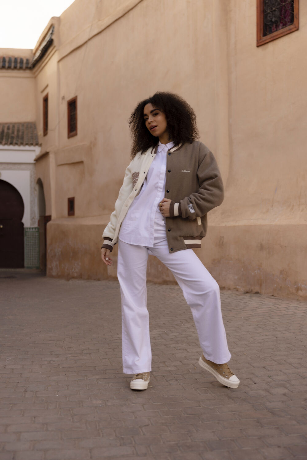 Witte MY ESSENTIAL WARDROBE Wide jeans LOUIS 123 XHIGH WIDE Y - large