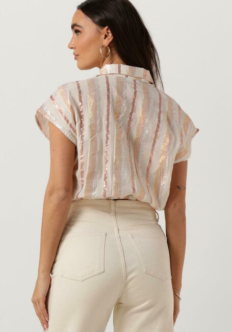 Zand BY-BAR Blouses BIEKE GLOSS STRIPE BLOUSE - large