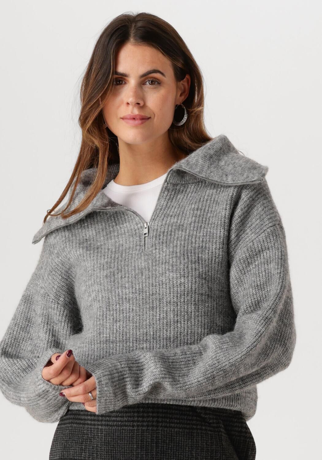 MSCH COPENHAGEN Dames Truien & Vesten Mschgytta Zip Pullover Grijs