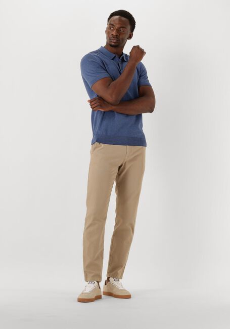 Donkerblauwe SELECTED HOMME Polo SLHBERG SS KNIT POLO NOOS - large