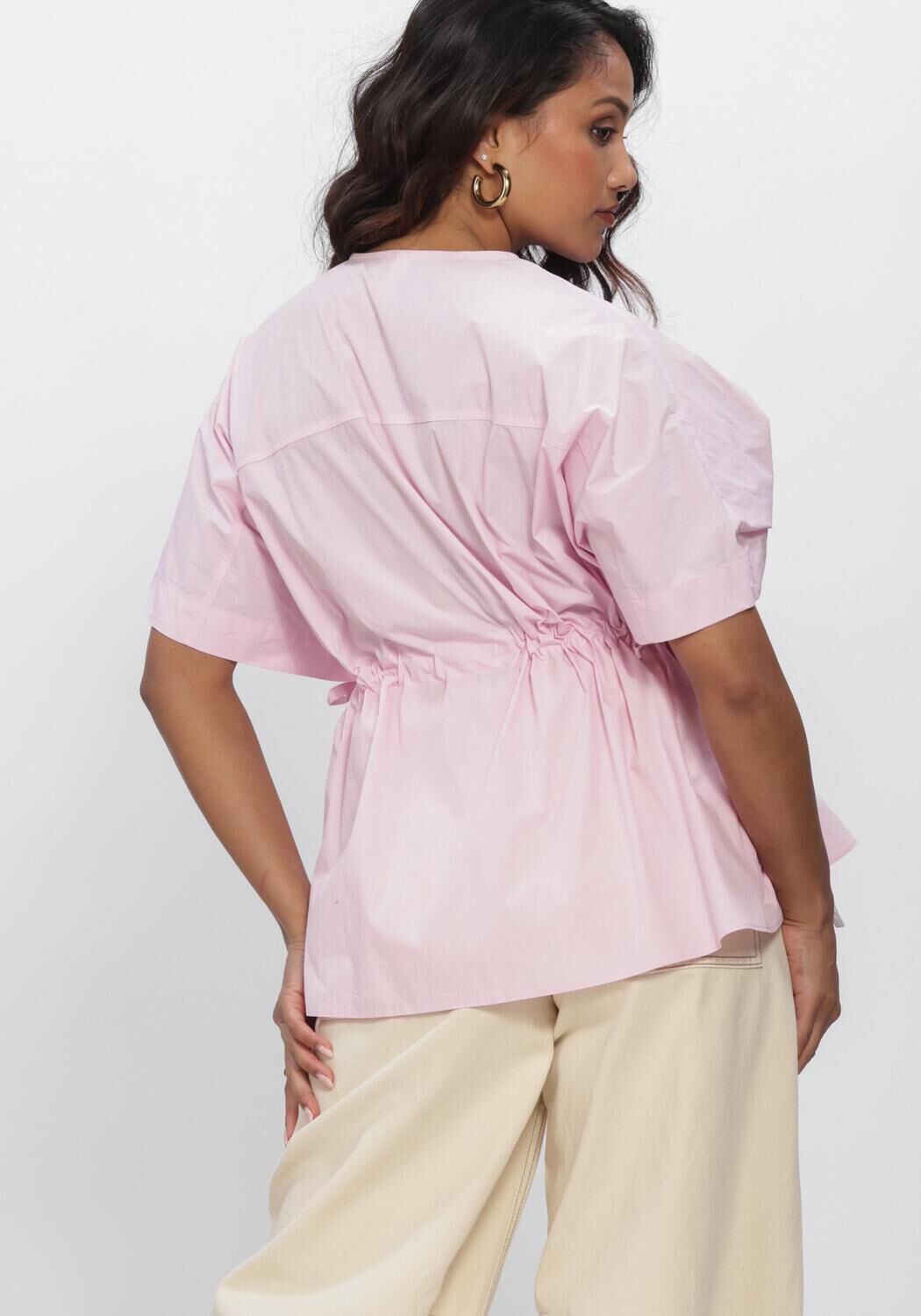 Roze Y.A.S. Blouses YASKATTA SS SHIRT - large