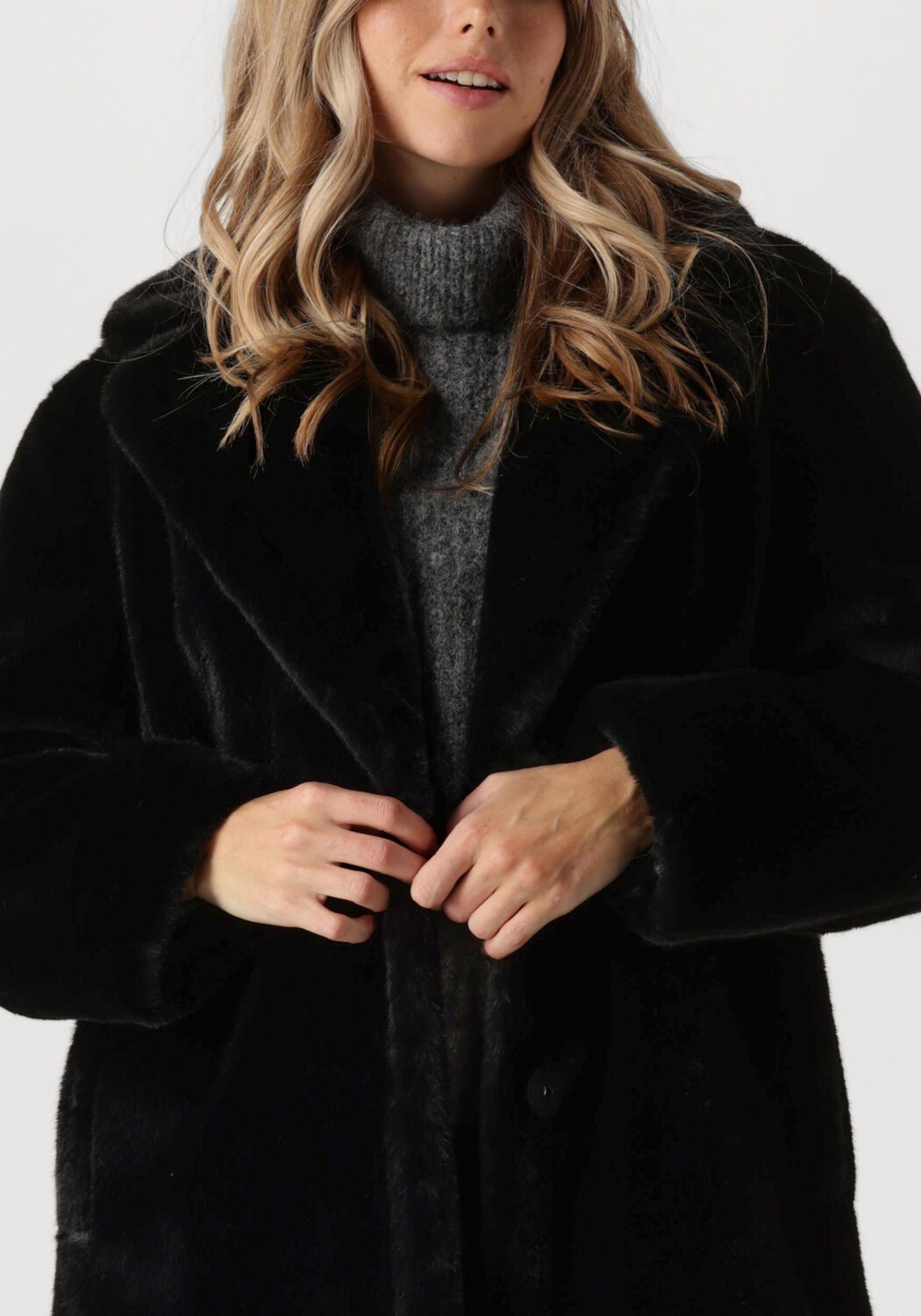 STAND STUDIO Dames Jassen Maria Coat Soft Zwart