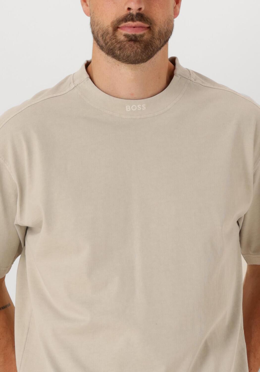 BOSS ORANGE Heren Polo's & T-shirts Te_dye_ 10262477 01 Beige