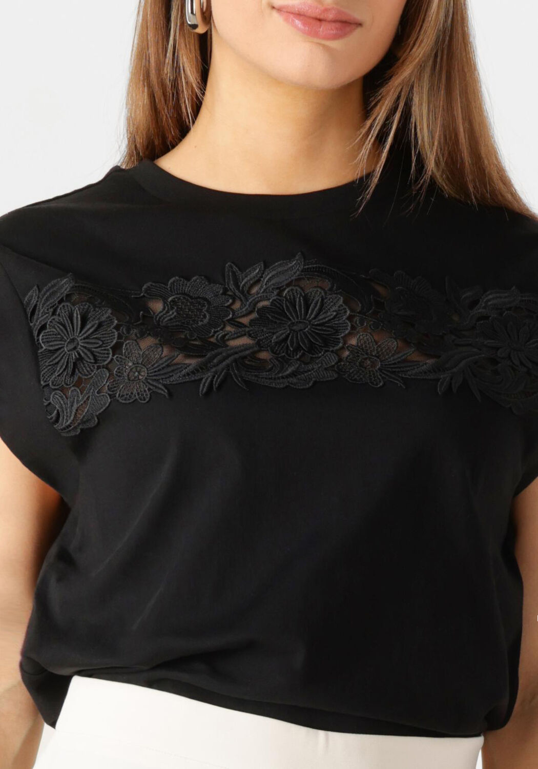 TWINSET MILANO Dames Tops & T-shirts 251tp2073 Zwart