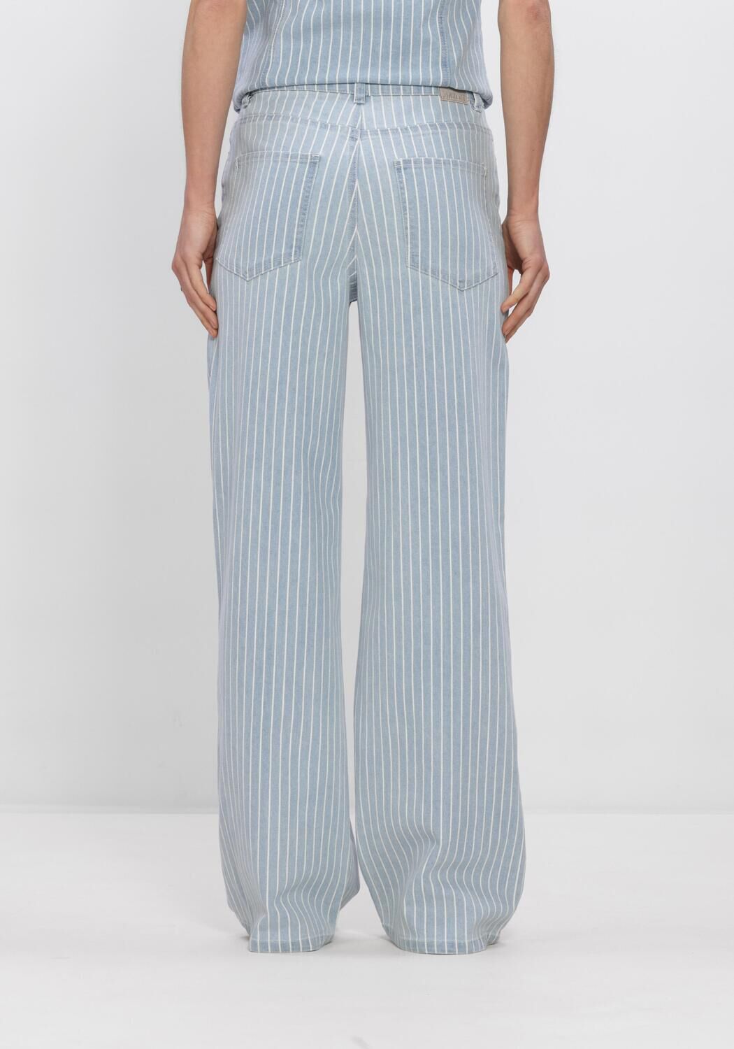 Blauwe OBJECT Jeans OBJSANNI MW WIDE JEANS - large