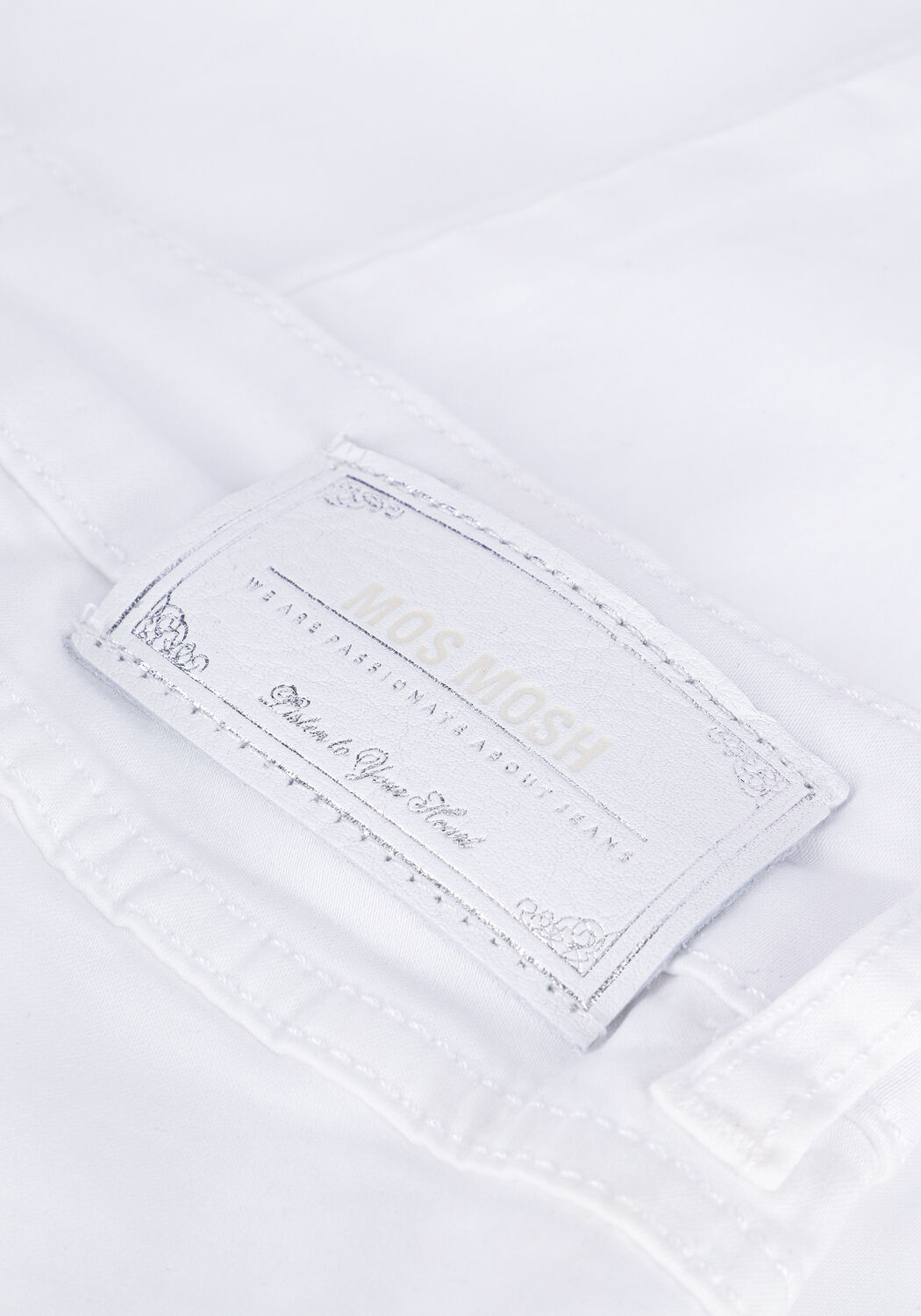 Witte MOS MOSH Slim fit jeans NAOMO ROMA 7/8 PANT - large