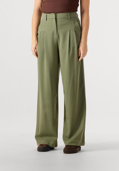 Khaki MSCH COPENHAGEN Wijde broek MSCHHENRIKA HW PANTS - large