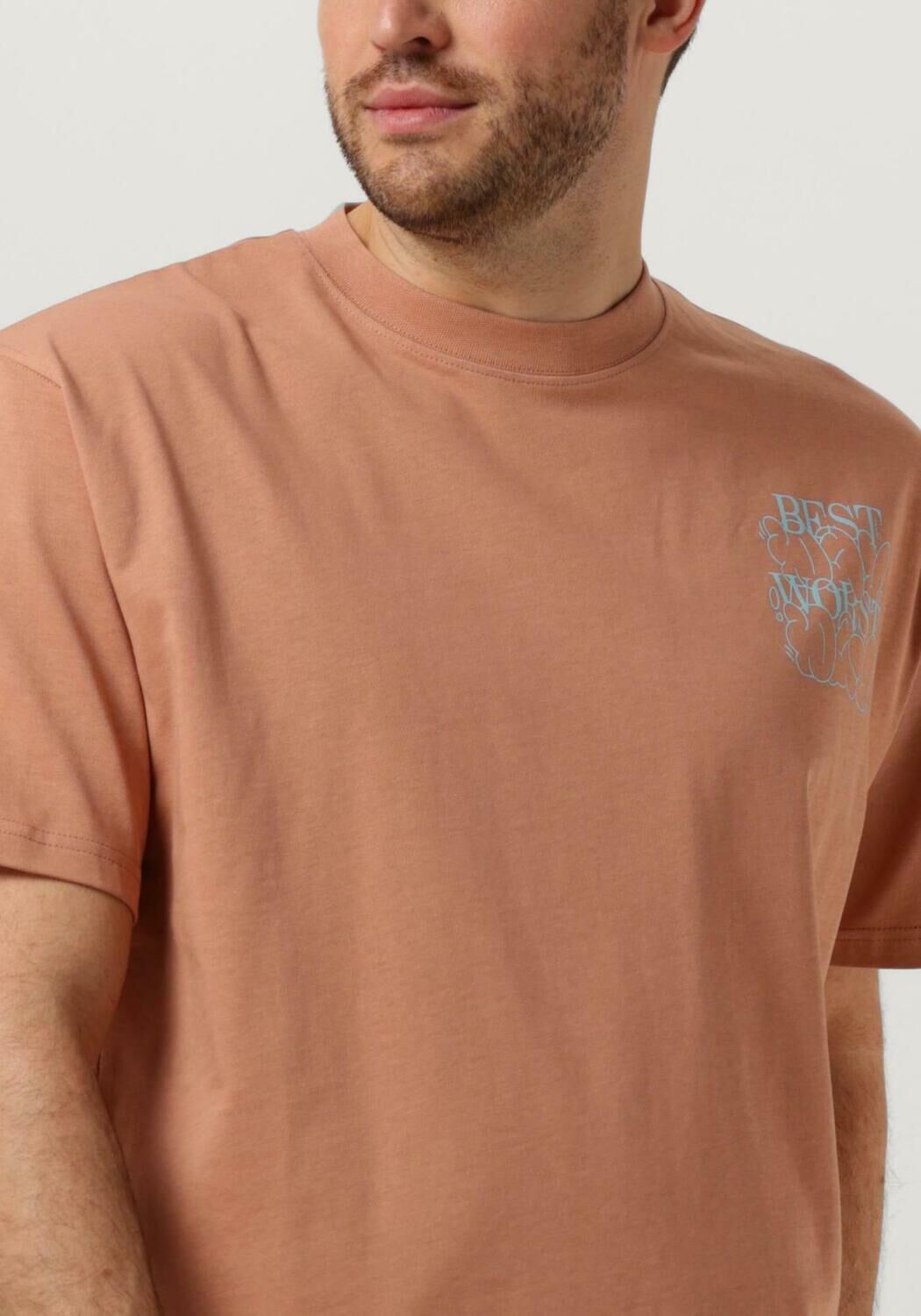 WOODBIRD Heren Polo's & T-shirts Wbbaine Day Tee Koraal