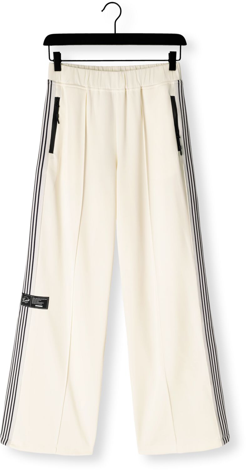 HAUTE L'AMITIÉ Dames Broeken Baggy Track Tall Pants Wit