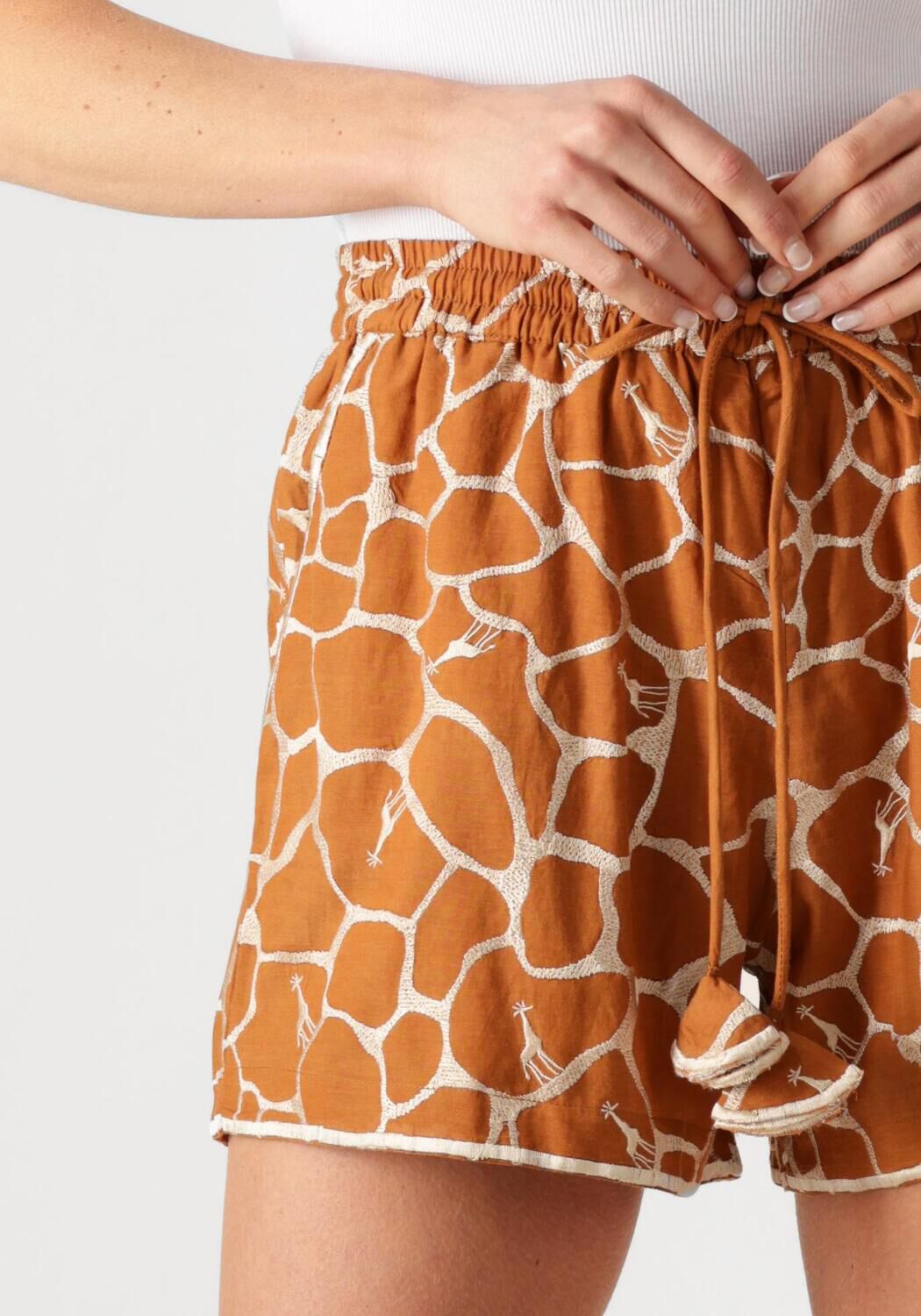 SCARLETT POPPIES Dames Broeken Kosos Shorts Bruin
