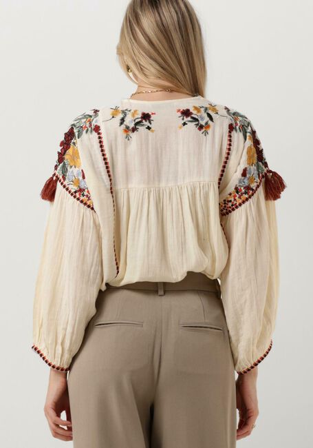 Gebroken wit SUMMUM Blouses TOP MULTI EMBROIDERY TOP MULTI EMBROIDERY - large