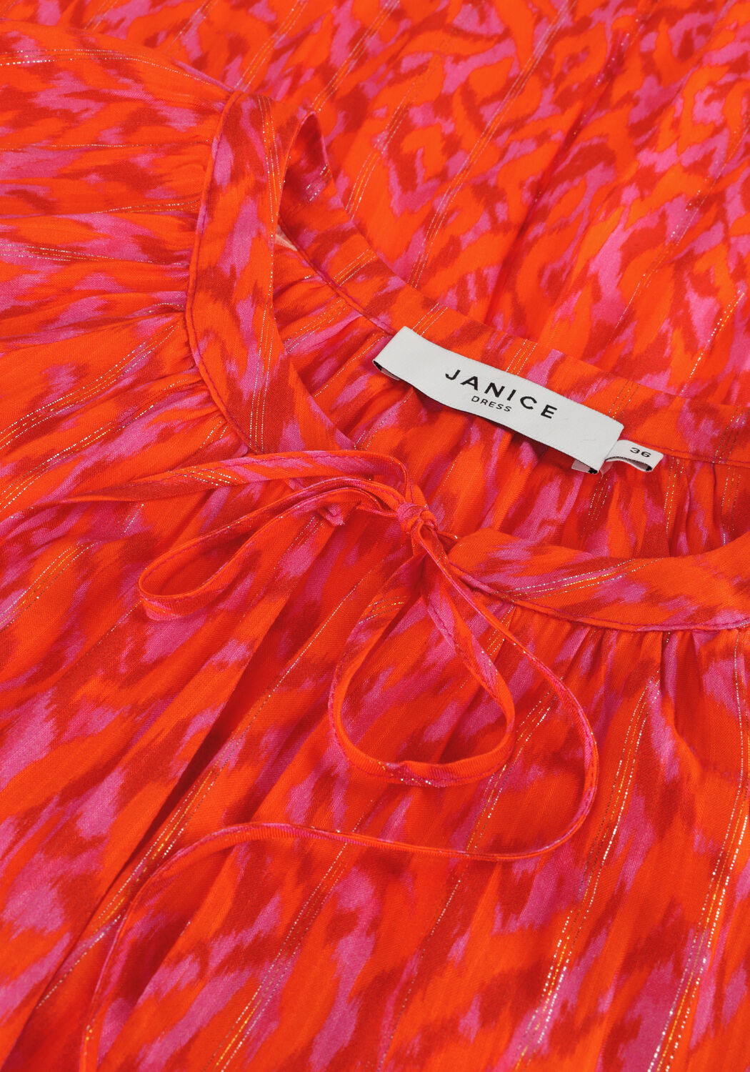 Oranje JANICE Maxi jurk JULIAN - large