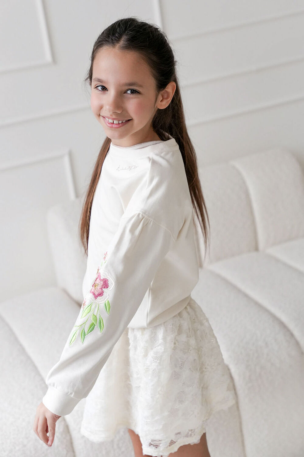 LIKE FLO Meisjes Truien & Vesten Flo Sweater Ecru