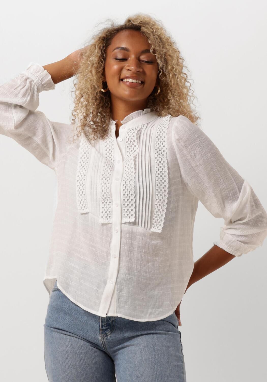 Lollys Laundry Elegante Witte Blouse Arielll Shirtls White Dames